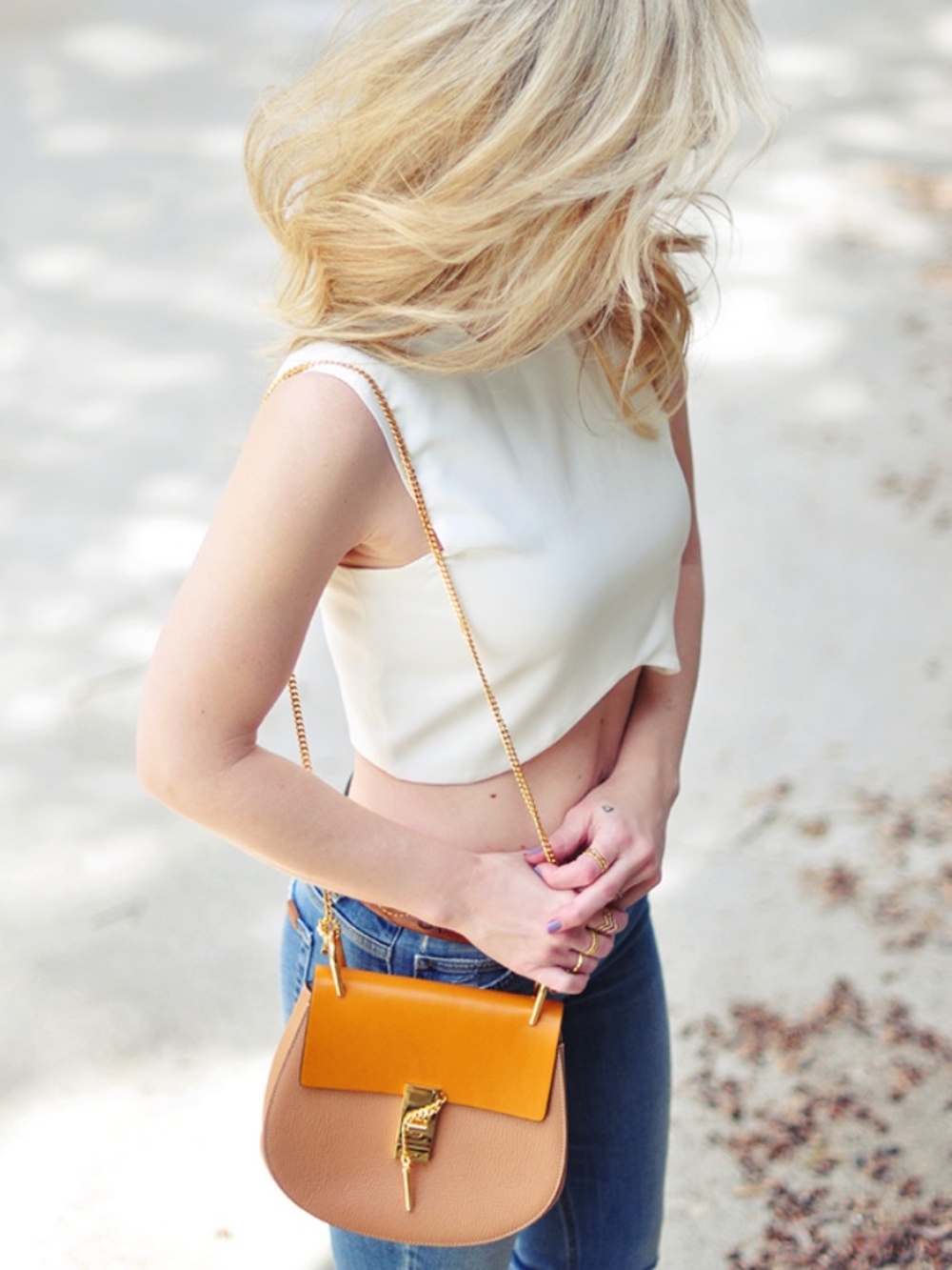 BLAQUE LABEL crop top ivory cream cocktail tank crop blouse NWT - Picture 9 of 13